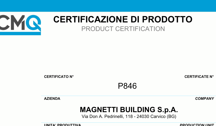 Certificazione sul materiale riciclato e sottoprodotto nei nostri elementi